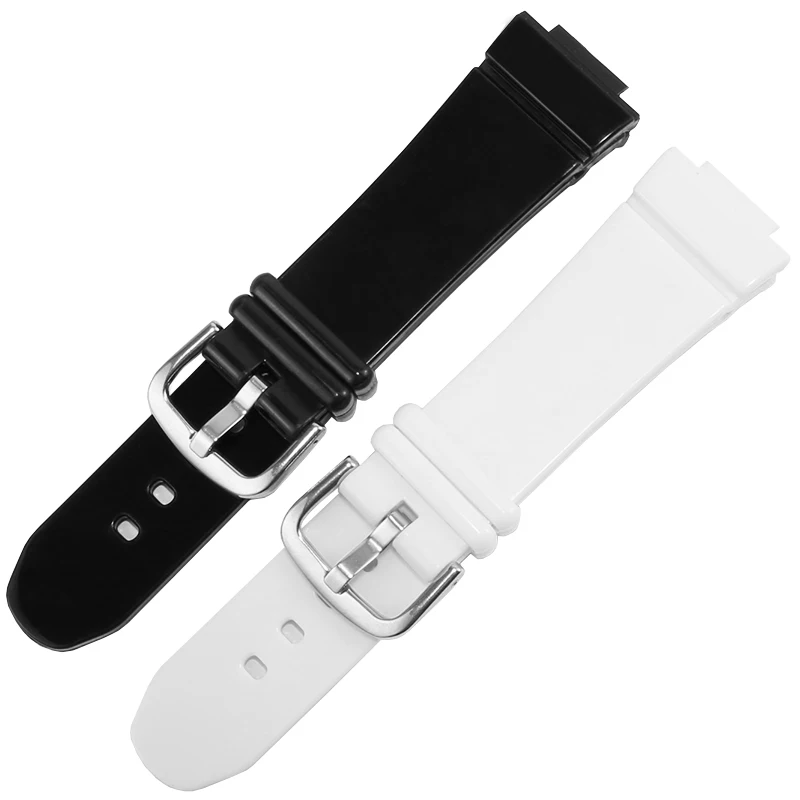 Waterproof Silicone Watch Strap Substitute BGA-131/132 BGA-160/161 Series Convex Interface Rubber Watchband 14mm