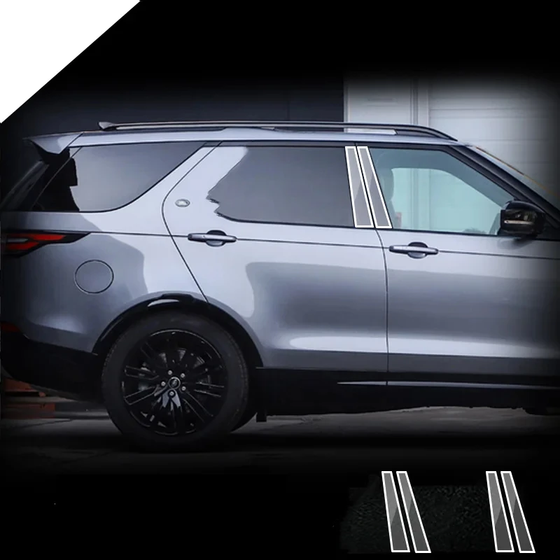 For Land Rover Discovery 5 2017-2023 TPU Transparent Film Exterior Windows BC Center Pillar Strips Car Sticker Car Accessories