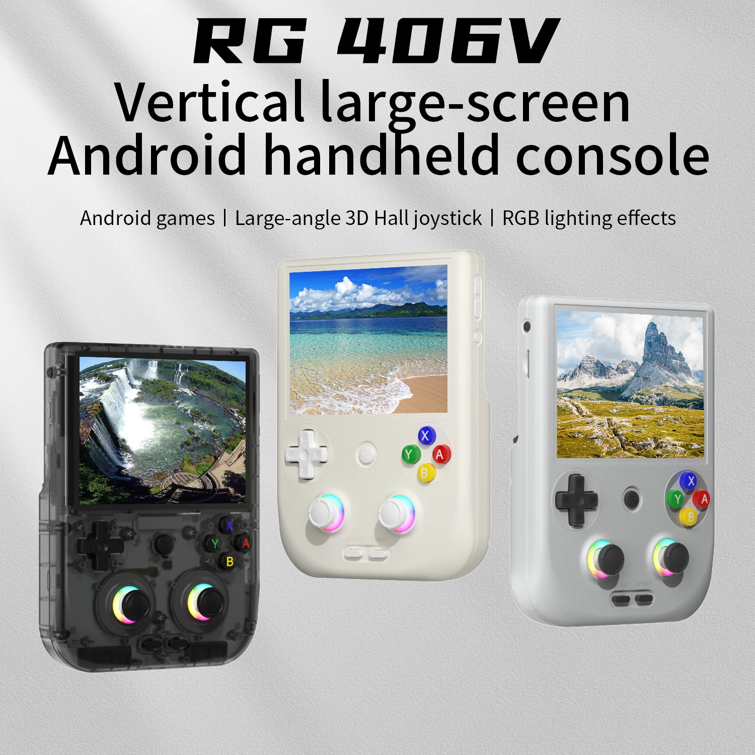 AMPOWN ANBERNIC RG406V Handheld Game Players 4'' Touch Screen Android 5500mAh Video Game Console Retro Portable Game Console