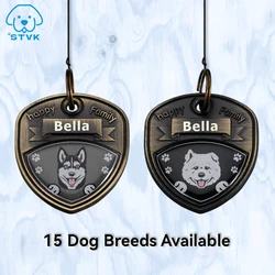 Personalized Dog Name Tags Pet Puuuy Anti-lost Name Collars Tag Free Engraving Collar Dogs Nameplate Pet Supplies Accessories