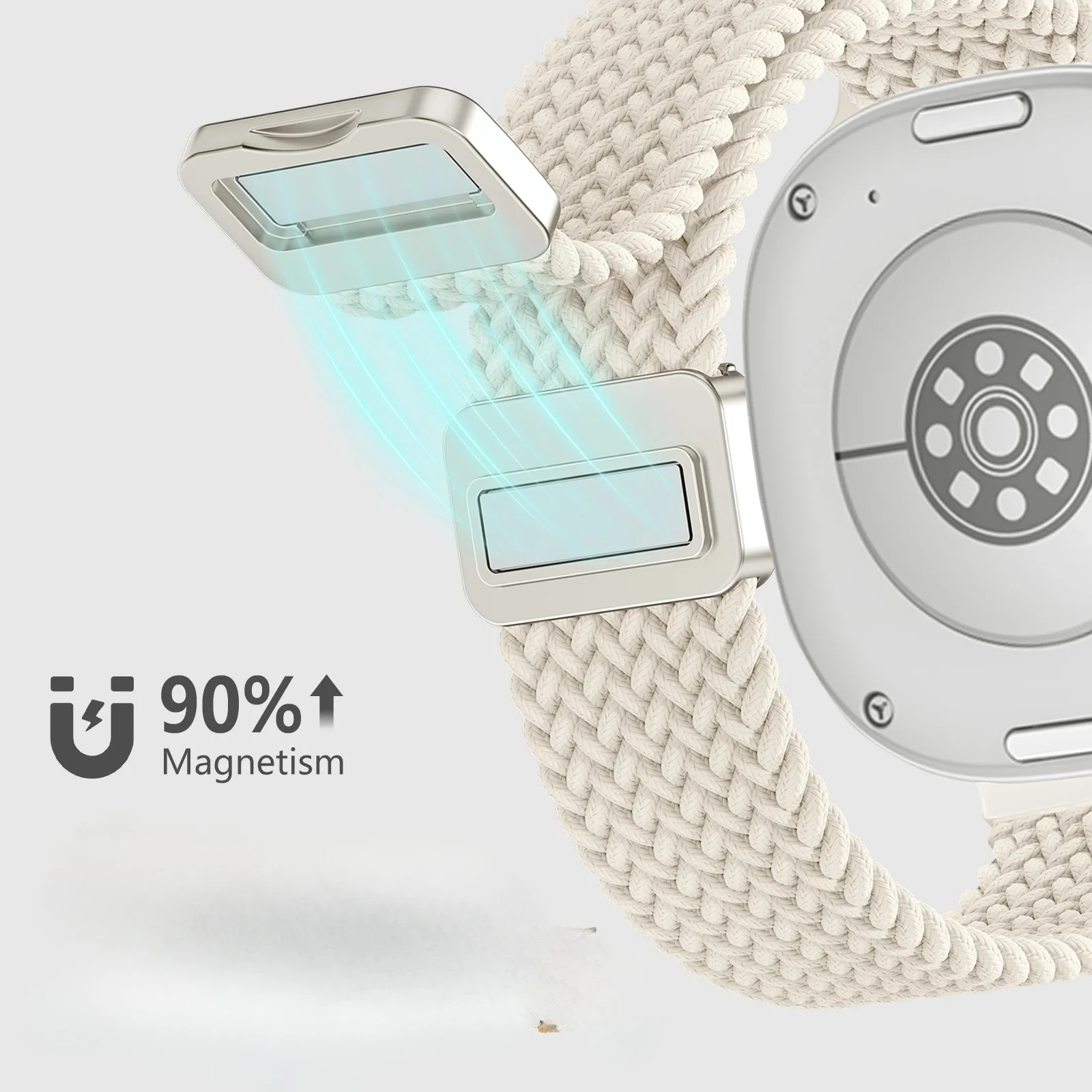 حزام مضفر مغناطيسي لساعة سامسونج جالاكسي 8 حزام 44 مللي متر 40 مللي متر سوار نايلون كوريا بولسيرا حزام جالاكسي ساعة 8 كلاسيكي 46 مللي متر