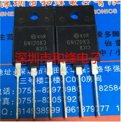  10PCS 20PCS 6N120K3 STFW6N120K3  TO-3PF 1200V 6A