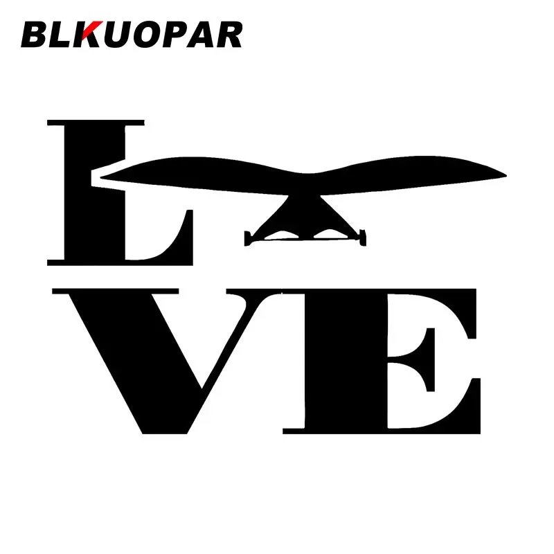 BLKUOPAR LOVE Sky Glider Gliding Car Sticker Waterproof Sunscreen Vinyl Decals Windshield Motorcycle Refrigerator Graphics