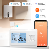 Tuya Wifi Wireless Room Thermostat Battery-powered Wifi Boiler Thermostat Home Wifi Thermostat Controller Alexa Google Home