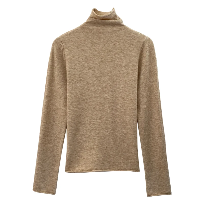 محبوك سترة المرأة البلوفرات الجديدة طويلة الأكمام الياقة المدورة الأسود متماسكة سترة البلوز النساء بلايز البلوزات النساء الملابس Q1138