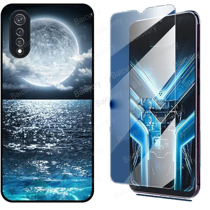 Patterned Cases for Cubot X70 Shockproof Silicone Ultra Thin Phone Back Cover With Tempered Glass Film