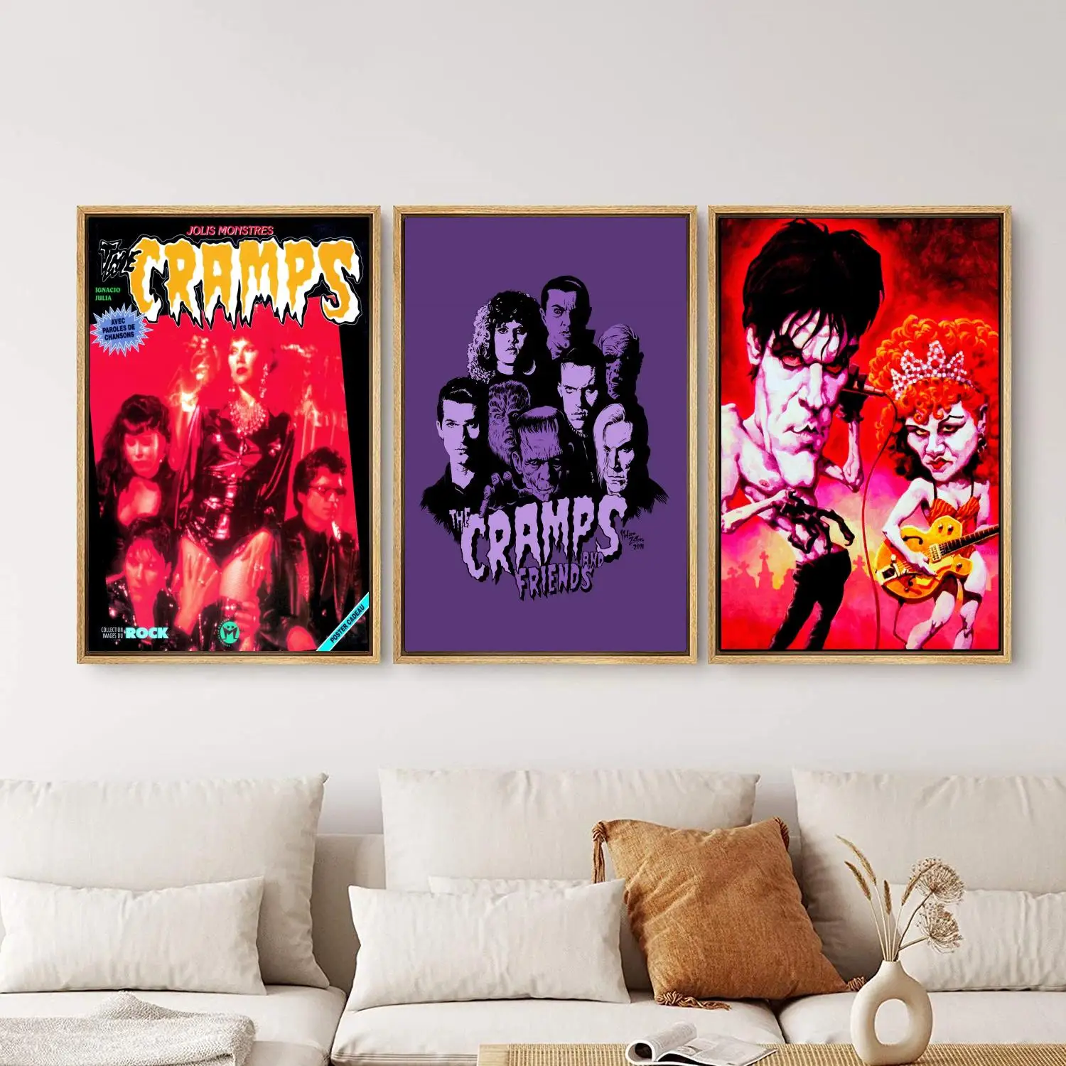 The Cramps Poster Painting 24x36 Wall Art Canvas Posters Personalized Gift Modern Family bedroom Decoration Art Poster