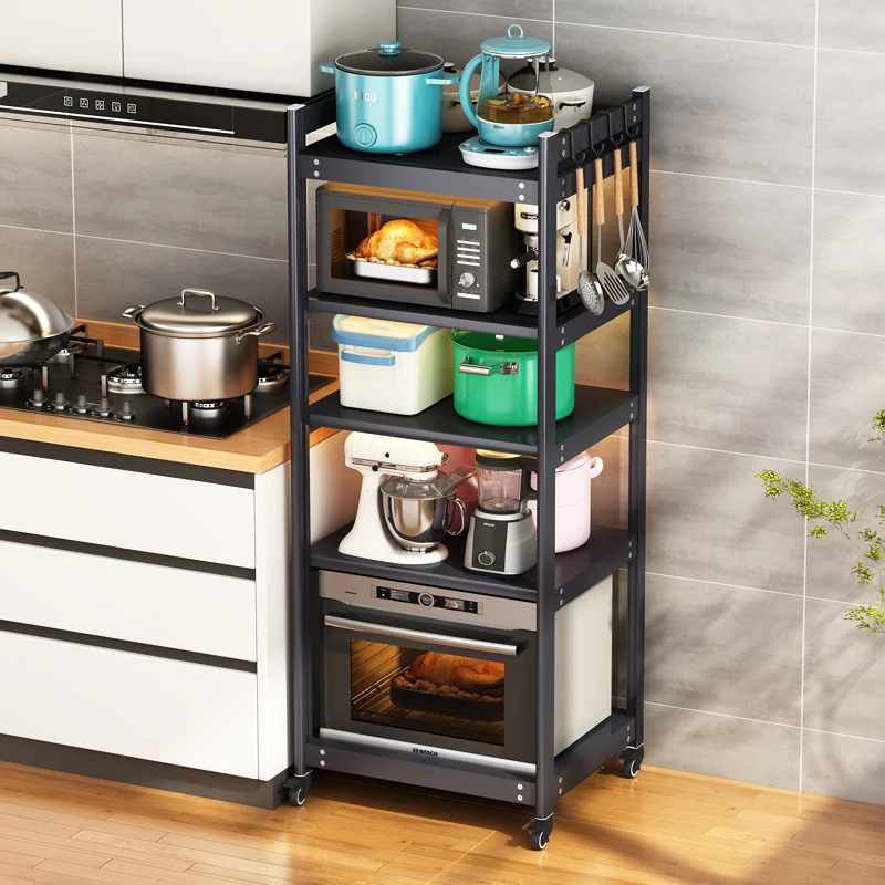 

Kitchen oven rack Large size multi-floor multifunctional microwave oven integrated household storage rack