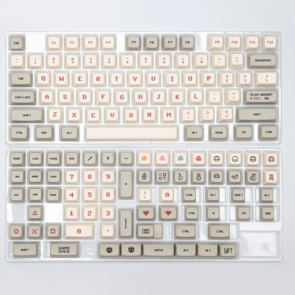 XDA FC Game Theme Keycaps PBT Dye Sub 143 Keys XDA For GMK Cherry MX Switch 61/64/68/87/96/980/104/108 Mechanical Keyboard