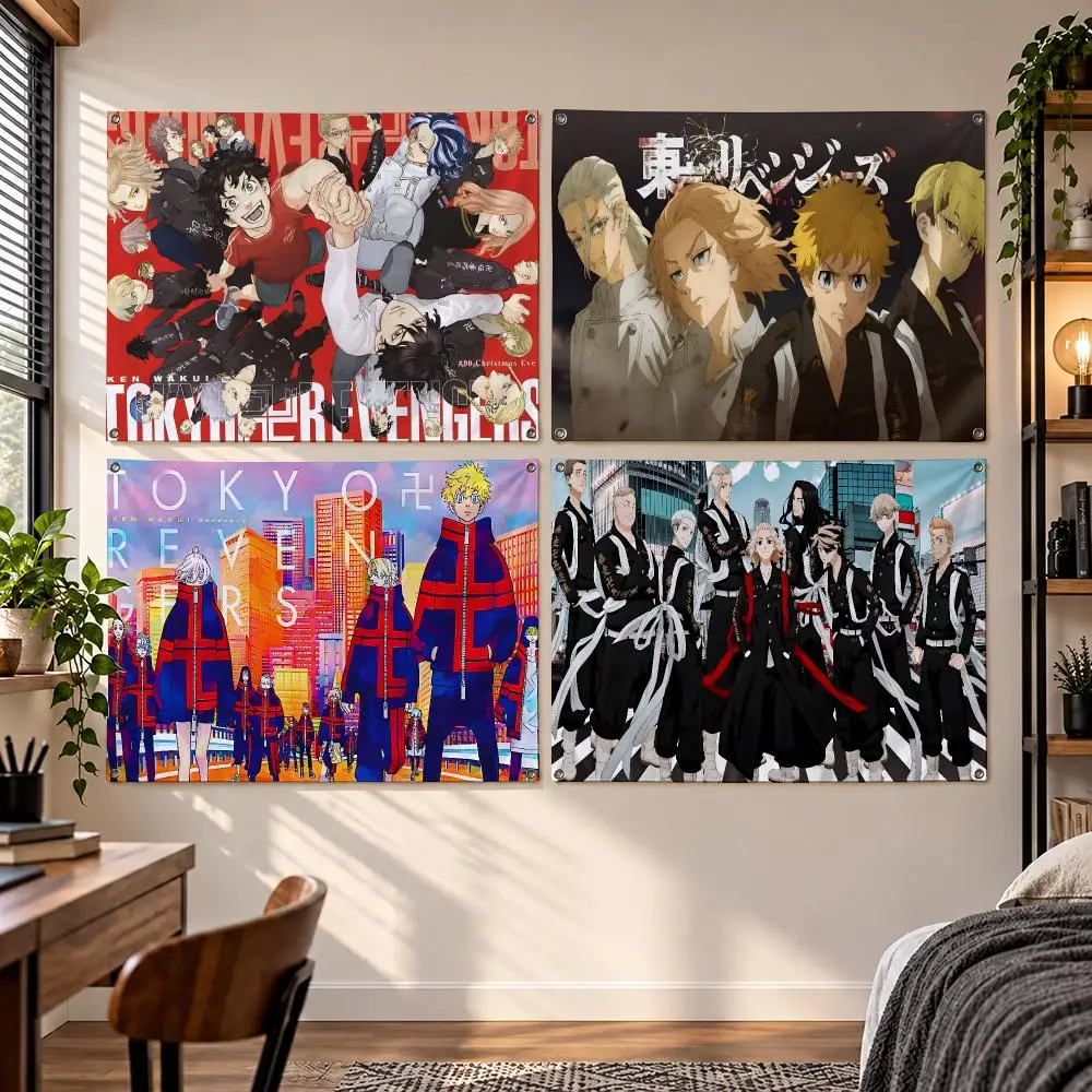 Anime Tokyo Revengers Flags Flag Suitable For Party Club Outdoor Interior Wall Decoration Banner Fans Gift