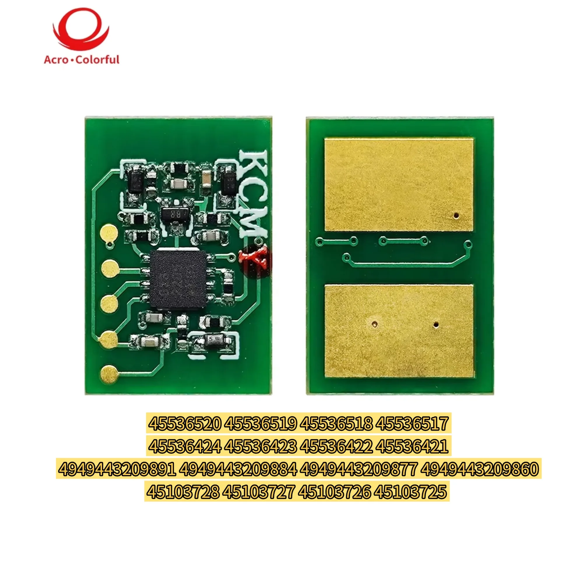 C911 Toner Chip 45536520 45536424 4949443209891 45103728 for Oki Data C911 Drum Chip C931 Laser Printer C941 C942 Cartridge Chip
