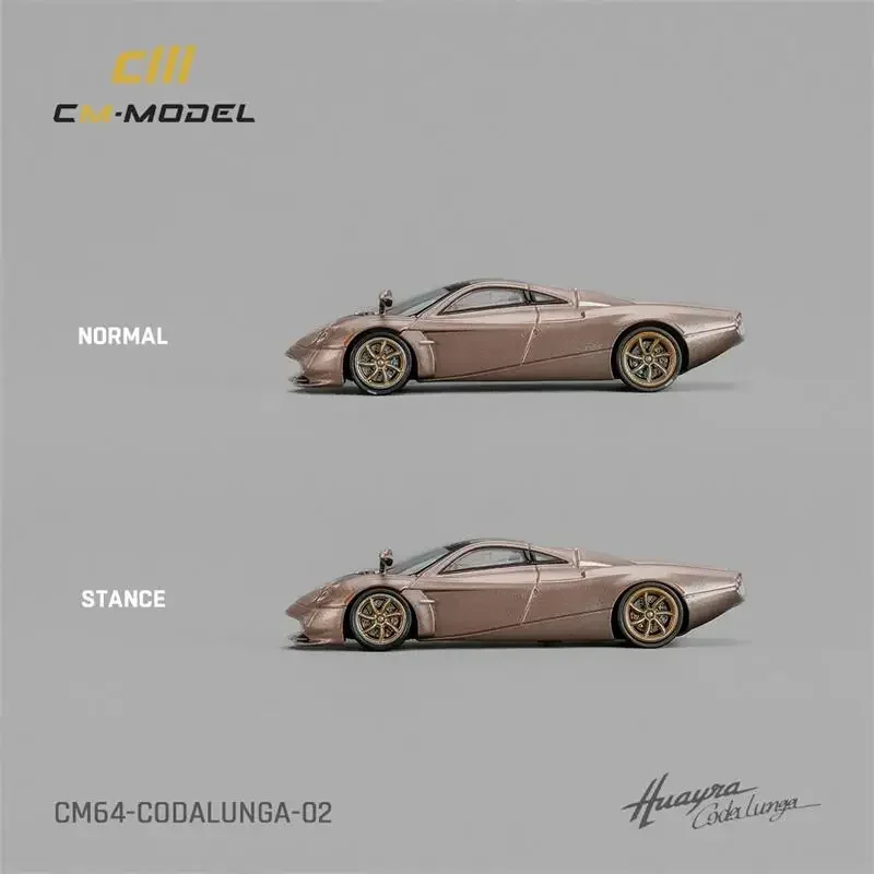 CM MODEL 1:64 Pagani Codalunga Gold Diecast Model Car