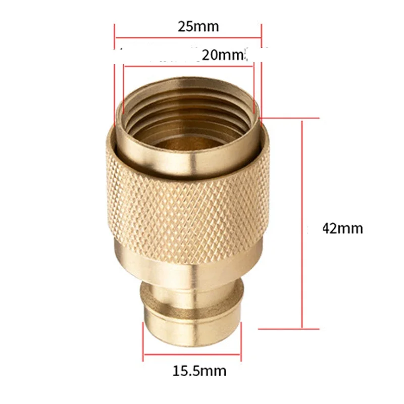 4-point Faucet Connector Hose Quick Connect Copper Washing Machine Faucet Quick Connect Conversion Quick Water Gun Connector