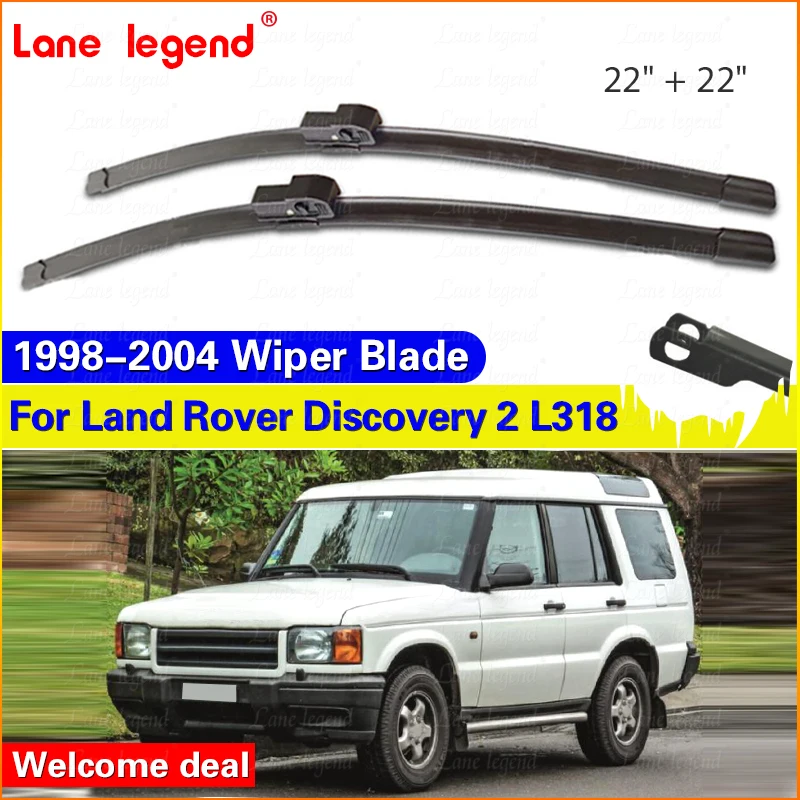 

Wiper Front Wiper Blades For Land Rover Discovery 2 L318 1998-2004 1999 2000 2001 Windshield Windscreen Front Window 22"+22"