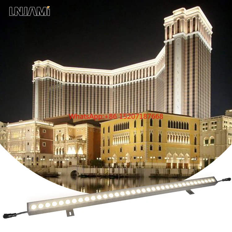 

RGB LED Outdoor Wall Washer, 36W, DMX-Controlled, Ideal for Decorating Hotels & Urban Landscapes