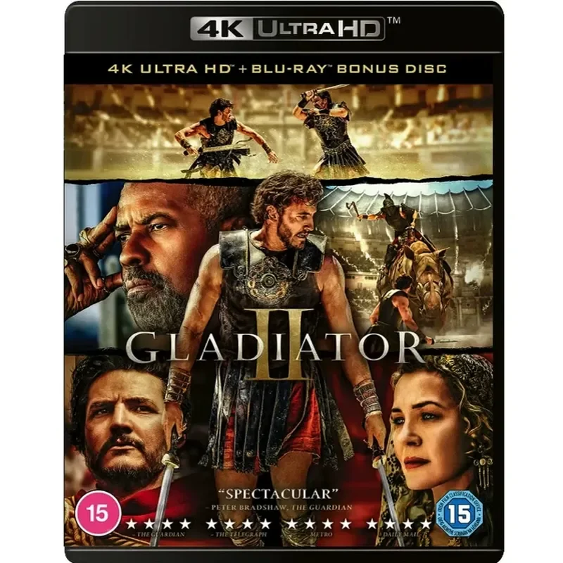 4k-uhd-gladiator-2-2024-dolby-vision、blu-ray映画、blu-rayディスク