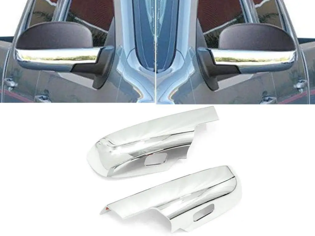 Chrome Side Mirror Lower Half Cover For 07-13 Silverado Suburban Tahoe Sierra Yukon Cadillac Escalade