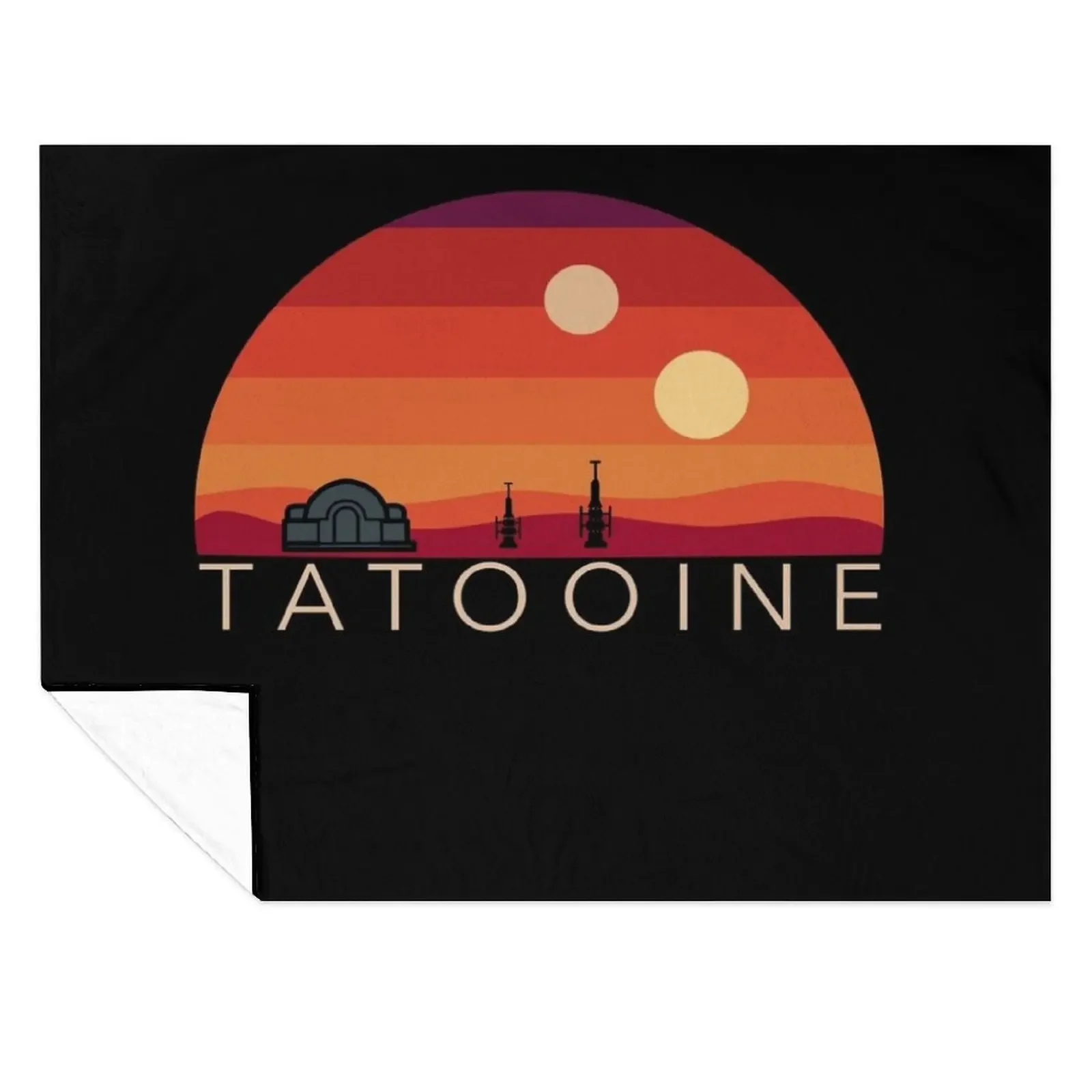 

Tatooine desert planet with 2 suns Throw Blanket heavy to sleep funny gift Loose Luxury Designer Blankets