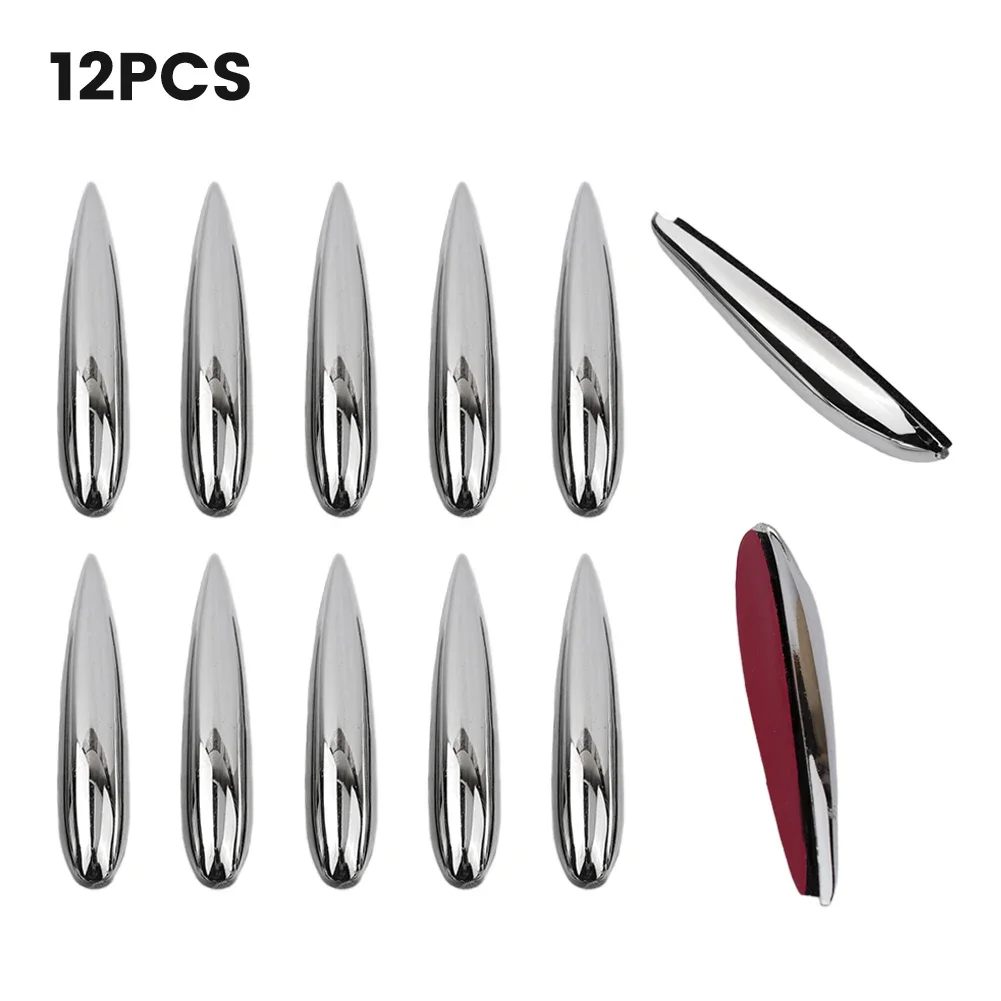 12pcs Car Protector Anti-scratch Door Edge Guard Trim Strip Bumper Protection Black/White/Silver Anti-collision Strip image 3