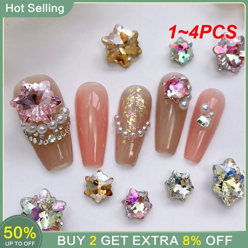 1~4PCS Nail Stickers Eye-catching Rich And Colorful Nail Accessories Nail Decoration Charming Nail Decoration Accessories