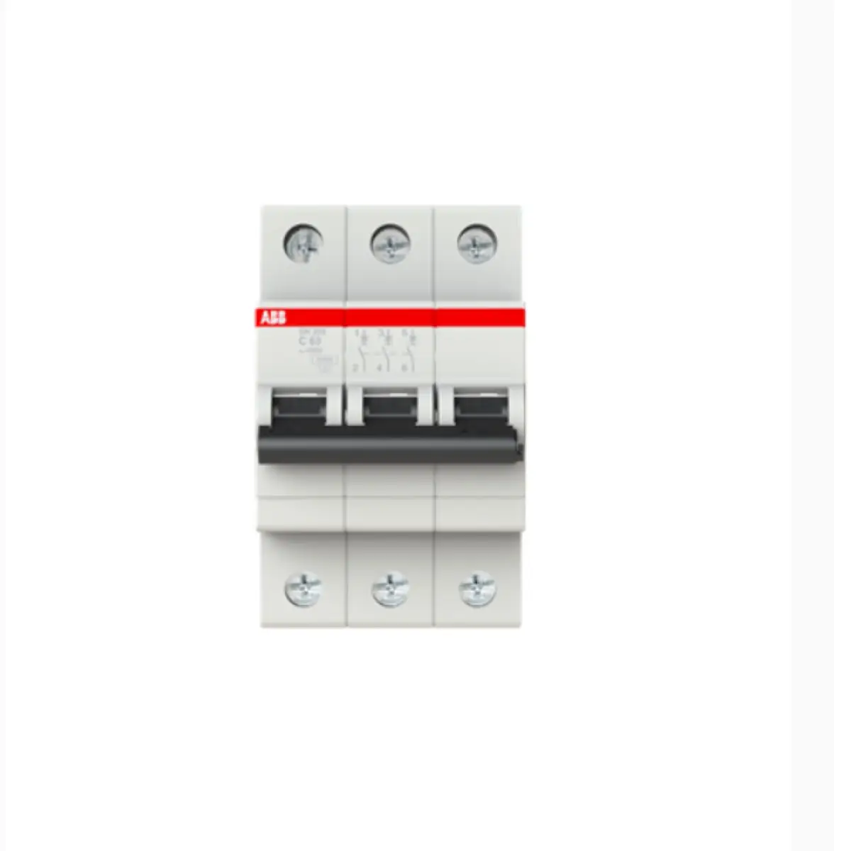 

SH203-C63 10104007 2CDS213001R0634 Миниатюрный автоматический выключатель - SH200 - 3P - 63 A - C - (AC) 6 кА