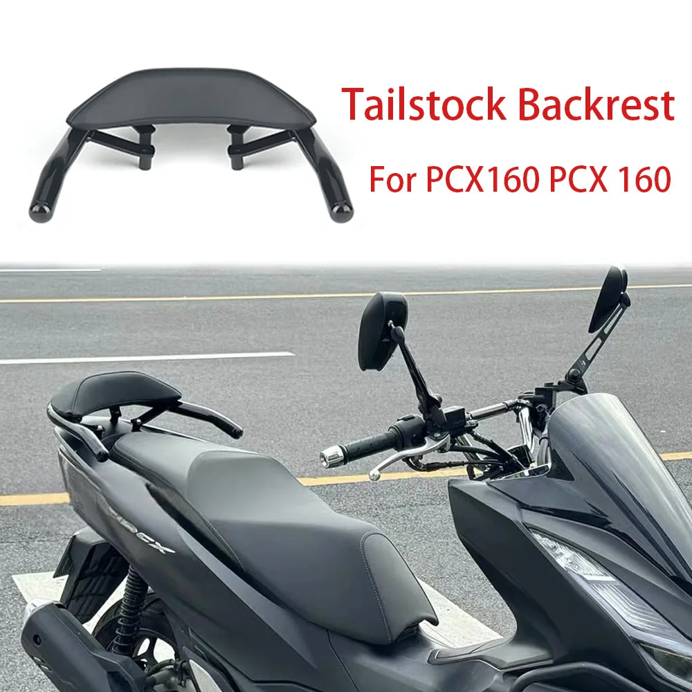 NEW For Honda PCX160 PCX 160 Motorcycle Black Rear Passenger Seat Tailstock Backrest Back Rest Cushion Pad