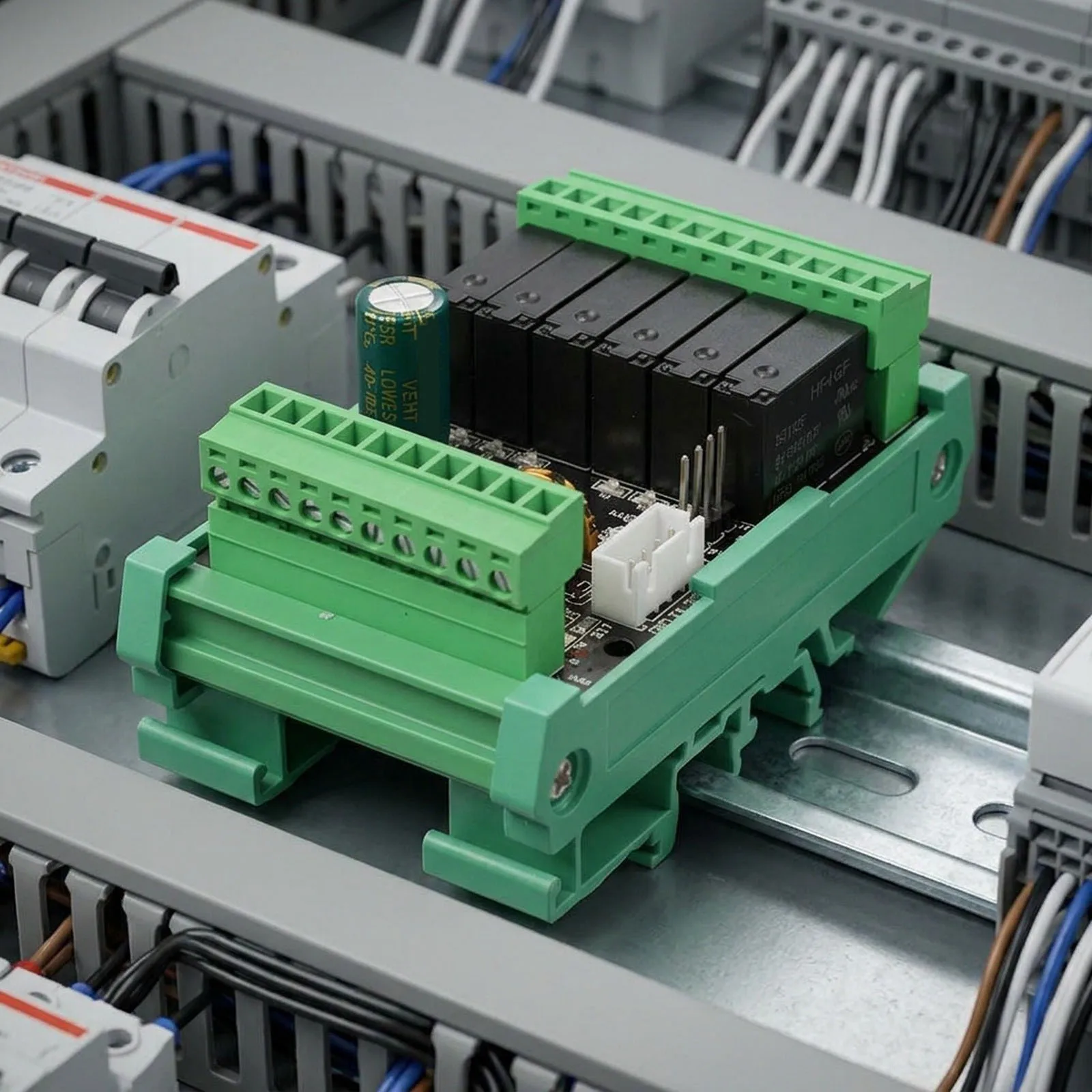 Relay Output FX2N-14MR Factory Automation 24V DC Power Supply 4000 Steps Memory 8 Inputs And 6 Outputs Compact Design