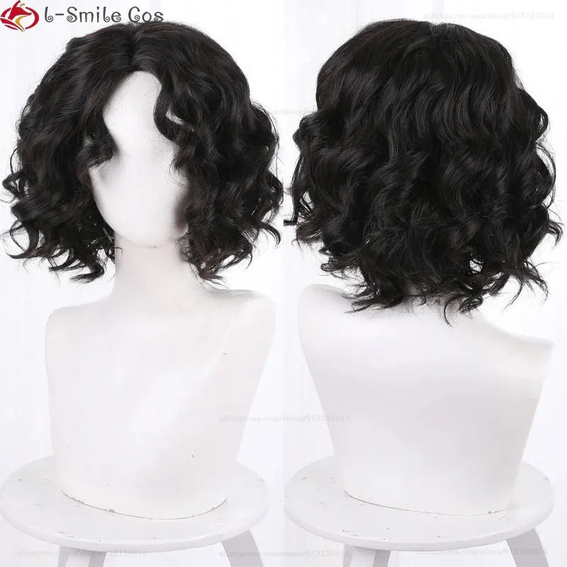 

Vivi 2025 аниме Encanto Mirabel, женский парик для косплея, черный, коричневый, короткие вьющиеся волосы, термостойкие синтетические парики для Хэллоуина + W