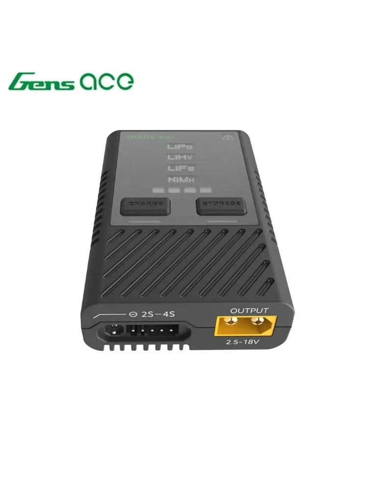 Gens Ace IMARS Mini-Balancer-Ladegerät 2-4S Lipo-Akku Smart-Ladegerät G-TECH für Lipo LiHv LiFe NiMH QC PD USB-C RC FPV Drohne