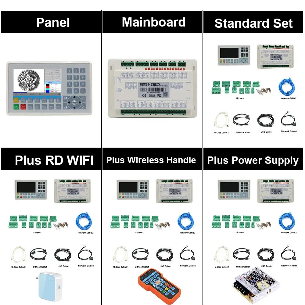 QDHWOEL Ruida Controller RDC6445G RDC6445S CO2 Laser Control System for Laser Cutting Engraving Machine Upgrade RDC6442 RDC6442G