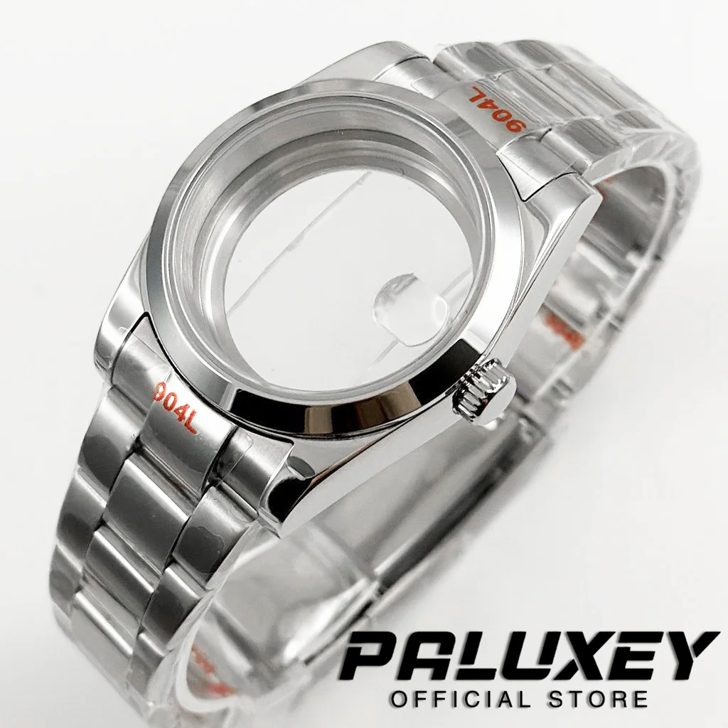 36MM/40MM Oyster Armband Uhrengehäuse Saphirglas Wasserdicht Edelstahl NH34 NH35 NH36 ETA2824 PT5000 Gehäuse Schraubkrone