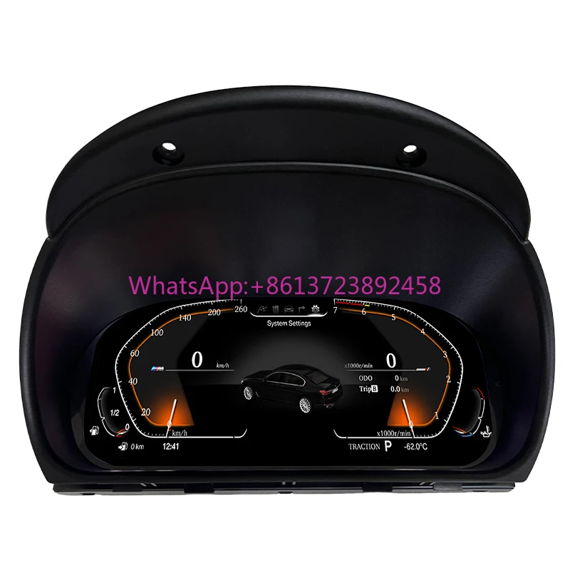 

New Upgrade 12.3 Inch Auto Accessories Dashboard Speedometer for BMW E90 E91 E92 E93 2005-2012 Digital LCD Cluster