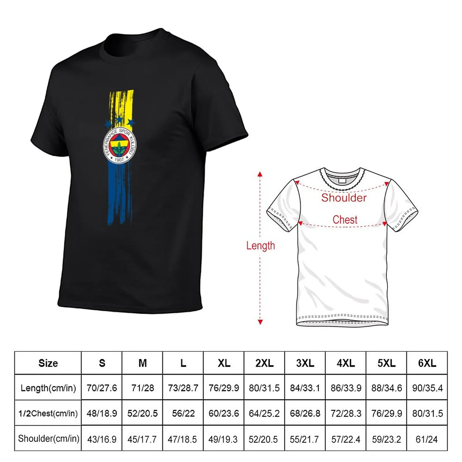 Nuovo tutto per questo colore, my colors Fenerbahce Istanbul, turchia t-shirt t-shirt ad asciugatura rapida t-shirt t-shirt da uomo pack