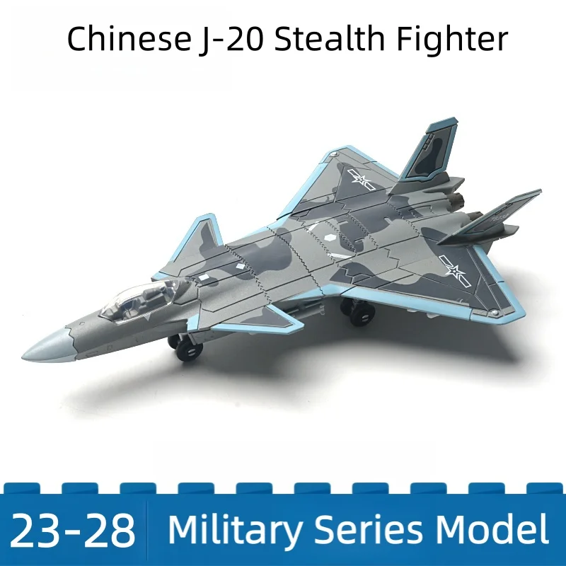 1/100 Military Series Building Blocks Small J-20 Stealth Fighter Chengdu Fire Fang Multi-Purpose Jet Model Toys For Xmas Gifts