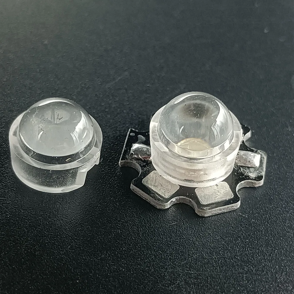 

13mm 1W 3W Mini LED Lens 15 30 45 60 90 100 Degree for IR CCTV LED PCB Convex Acrylic Lens With Holder Reflector Collimator