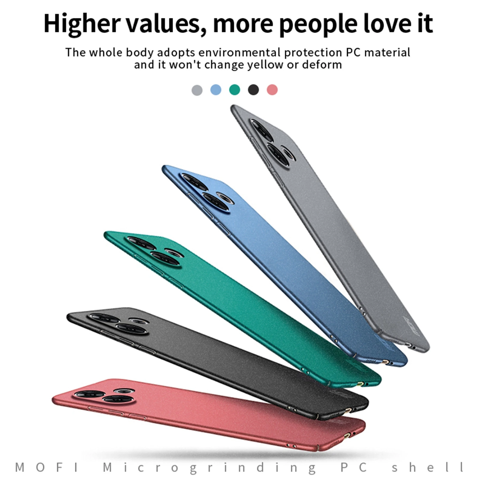 MOFi For Xiaomi POCO F6 5G Phone Cases Ultra Thin Slim Cover Protective Back Shell For Xiaomi POCO F6 Capa Protector чехол