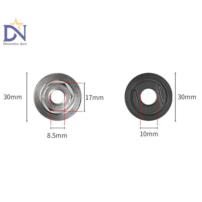 Innner & Outer Flange Nut Set, Set of Two; Perfect for Angle Grinder Upgrade Polishing Machine Components