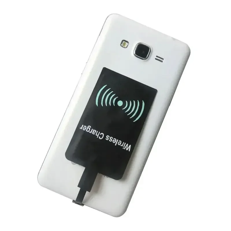 Receptor de carregamento sem fio qi leve para samsung huawei xiaomi universal micro usb tipo c adaptador de carregador sem fio rápido