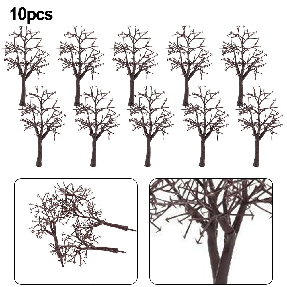 10 szt. Scenerii 12cm modelowanie krajobrazu gołe pień drzewa sztuczna roślina dekoracja do drzewa modele szyn mikro element dekoracji krajobrazu