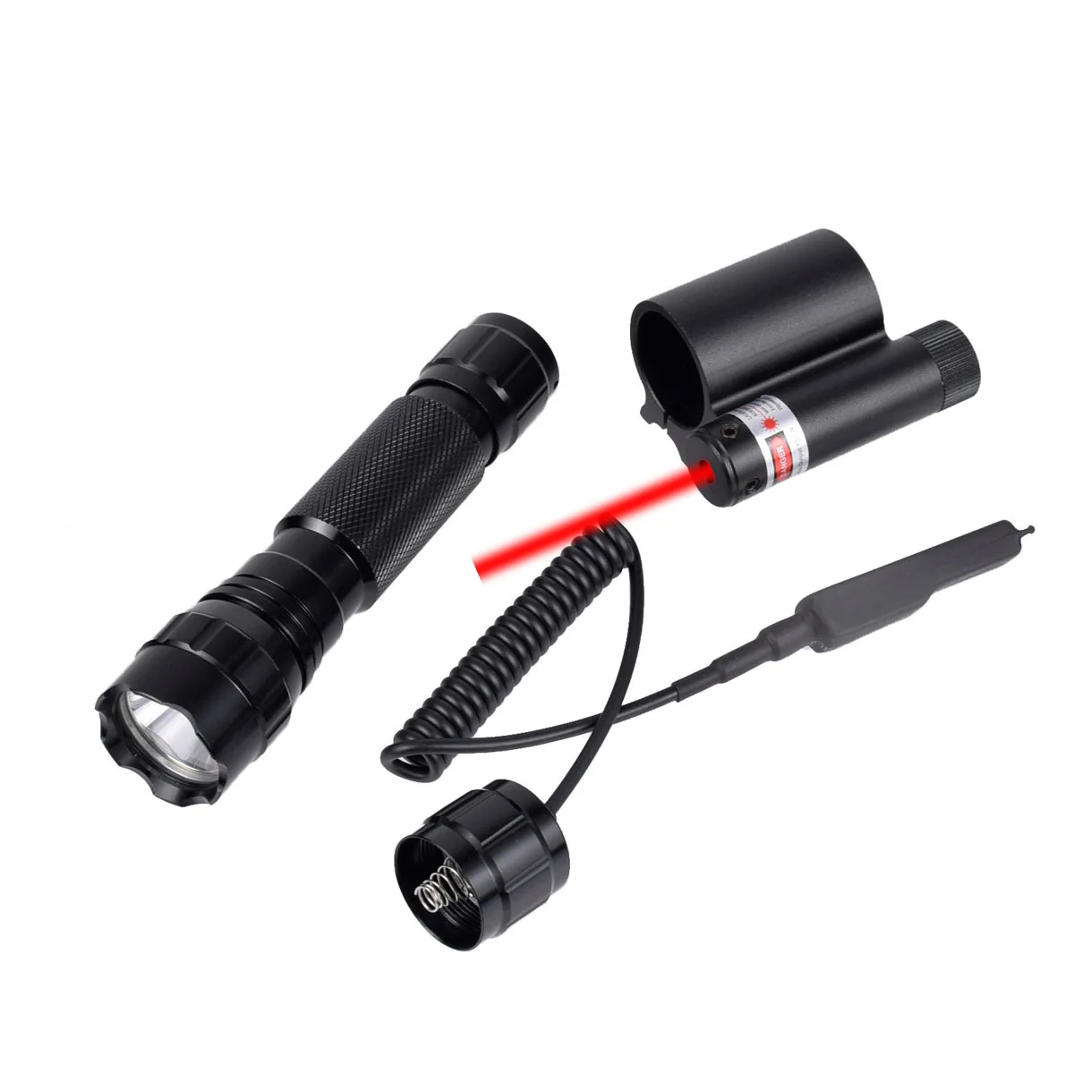 Tactical Red Green Powerful Laser Dot Sight Adjustable Weapon Light Rifle Scope Airsoft Armas Torch Mounted 20mm Picatinny Rail