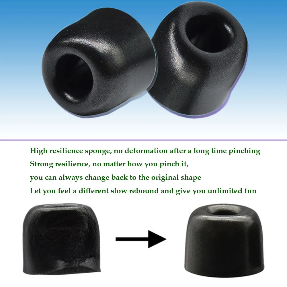 6 Chiếc/3 Đôi T200 Mút Eartips (L M S) cỡ Nòng 4.5Mm Eartips Cho Năm-Tai Nghe Nhét Tai Tăng Cường C Bass Bộ