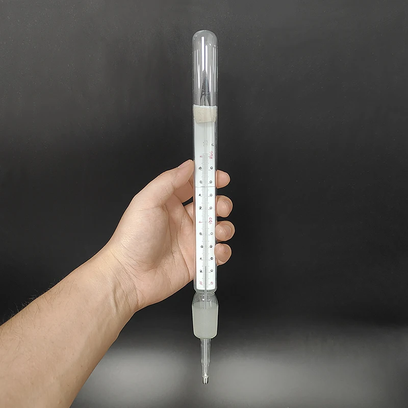 FAPE Thermometer with grinding mouth, Joint 24/29, Insertion depth about 50mm, Borosilicate glass