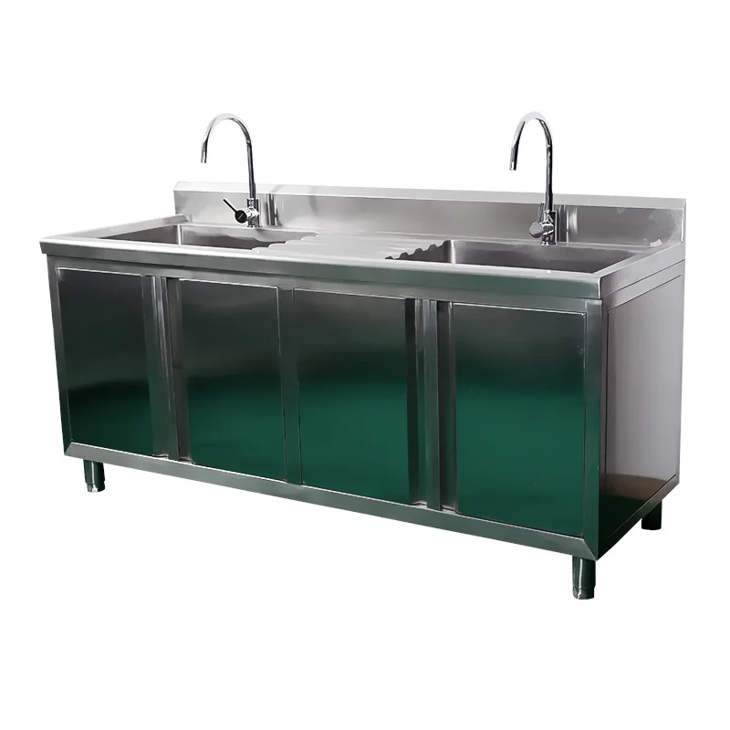 Two-tank dirt cleaning tank, double faucet dirt cleaning