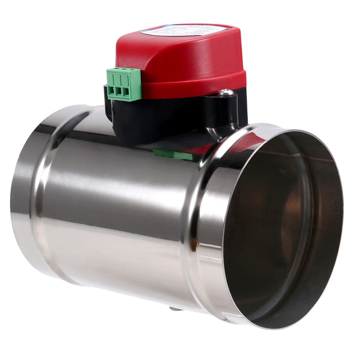 صمام هواء كهربائي من الفولاذ المقاوم للصدأ 220 فولت، صمام فحص بمحرك لأنبوب 4 بوصة 100 مم