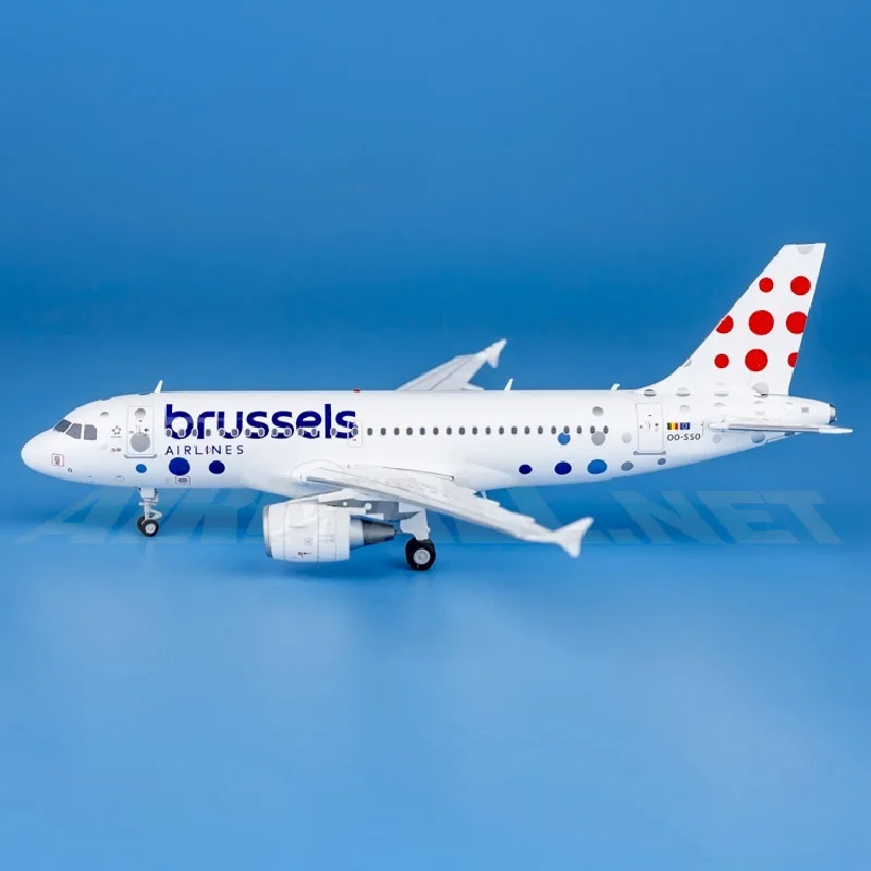 JC Wings 1:200 Scale XX20272 Brussels Airlines A319 OO-SSO Diecasts Collectible Aircraft Model Metal Miniatures Christmas Gift