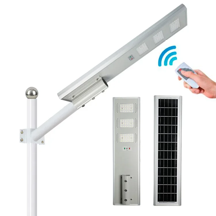 HiEnergy outdoor all in one led solar street light 50W 100W 150W 200W street lamp with solar panel