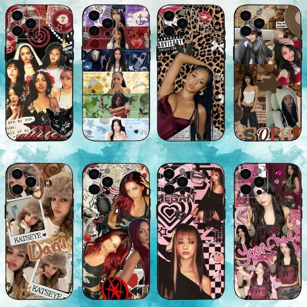 

K-Katseye Phone Case For iPhone 17, 16,15,14,13,12,11 Plus,Pro Max, Others Soft Black Cover