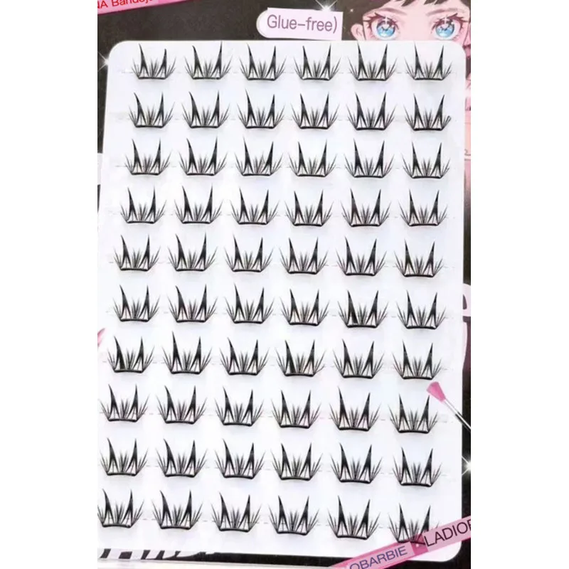 

The new thin and glue-free series of eyelashes are naturally segmented, light and pure, and realistic for beginners in comics