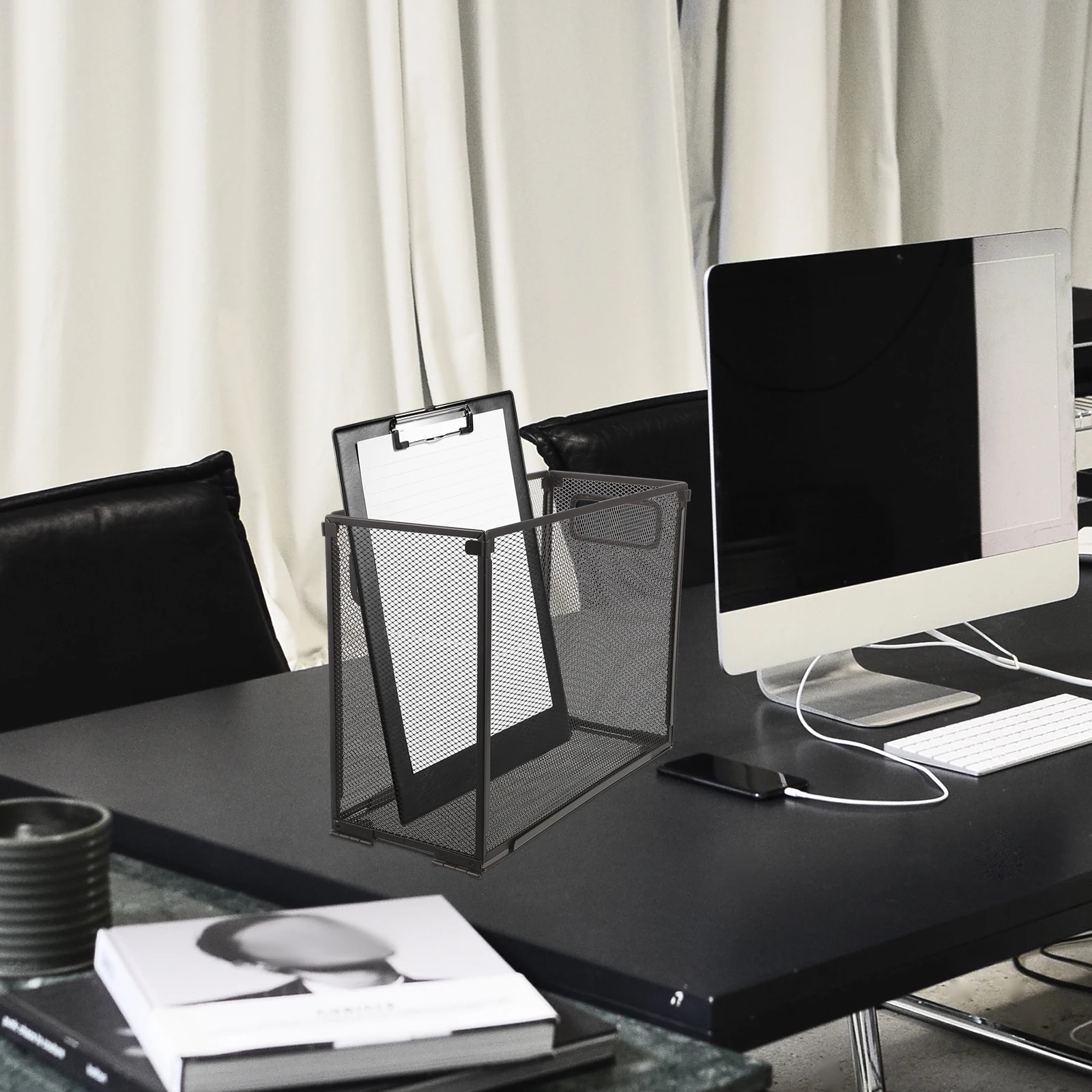 

Organizers and Storage File Frame Rack Office Organiser Desktop Magazine Holder