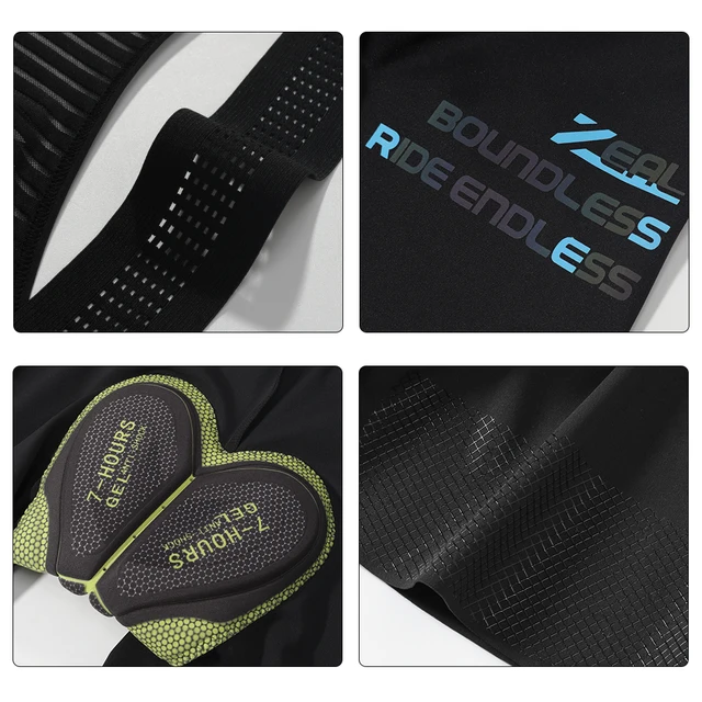 Men's Cycling Bib Shorts Seamless Outdoor Wear Bike Ride 7 Hours Padded Pro Team Riding Bib Tights Breathable MTB Cycling Shorts 4